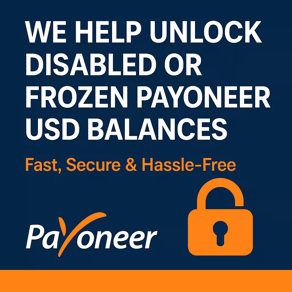 We Help Solve Disabled or Frozen Payoneer USD Balance Issues